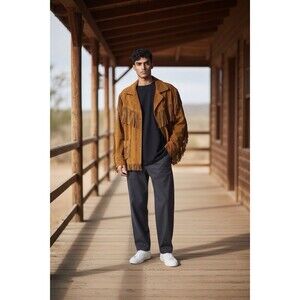 Vintage Schott Leather Jacket,Size 40, Hippie